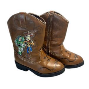 Disney Pixar Rare Toy Story 3 Rodeo Cowboy Boots Woody Buzz Sz 7 Toddler